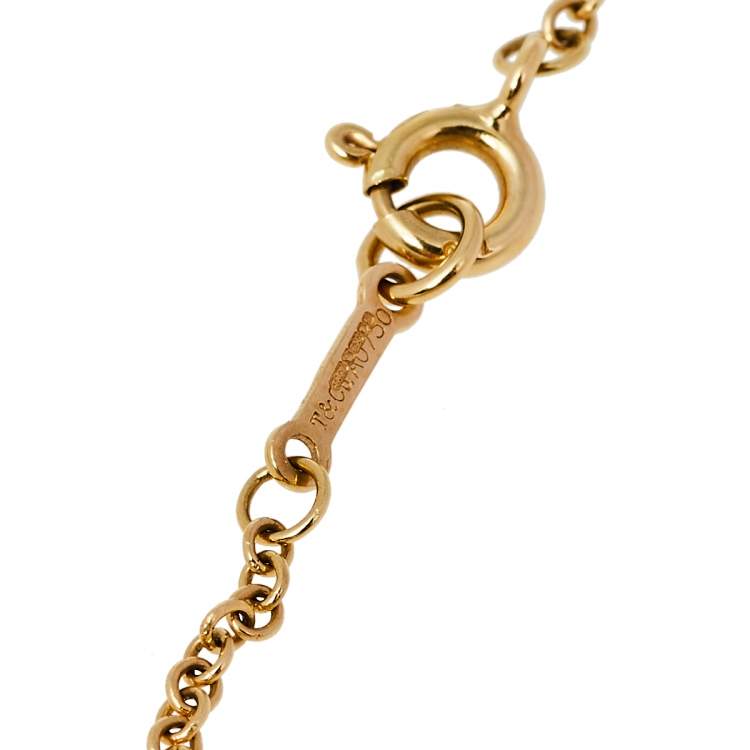 Pre Owned Tiffany & Co. Paloma Picasso Amethyst Cabochon 18K Yellow Gold Bracelet