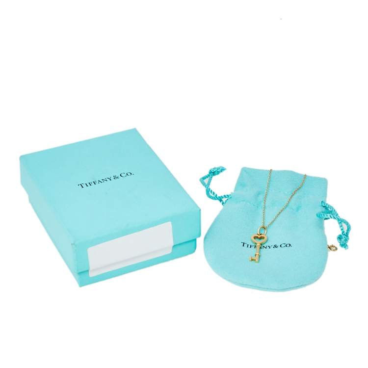 Pre Owned Tiffany & Co. Tiffany Keys 18K Yellow Gold Pendant Necklace