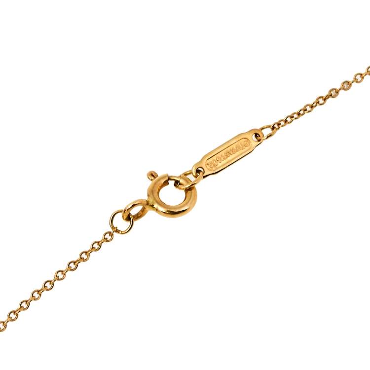 Pre Owned Tiffany & Co. Tiffany Keys 18K Yellow Gold Pendant Necklace