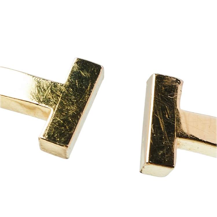 Pre Owned Tiffany & Co. Tiffany T Wire 18K Yellow Gold Bracelet