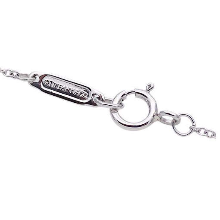 Pre Owned Tiffany & Co. Solitaire Platinum Diamond Necklace 