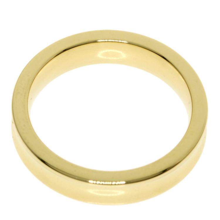 Pre Owned Tiffany & Co. 1837 18K Yellow Gold Diamond Ring EU 52