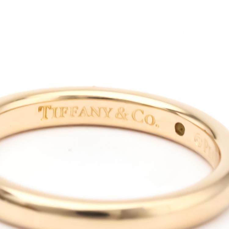 Pre Owned Tiffany & Co. Elsa Peretti 18K Rose Gold Diamond Ring EU 52