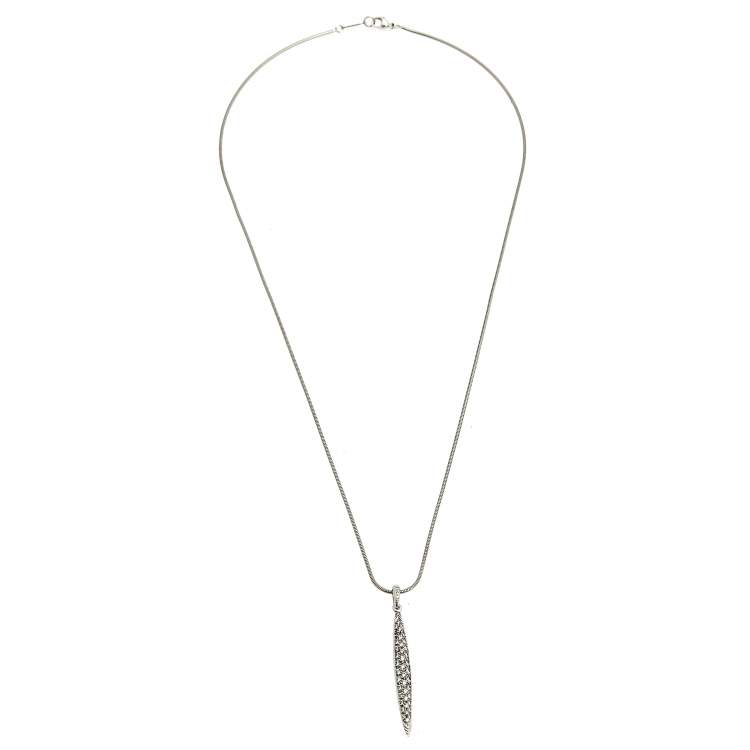 Feather store necklace tiffany