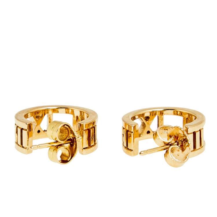 Pre Owned Tiffany & Co. Atlas 18k Rose Gold Earrings