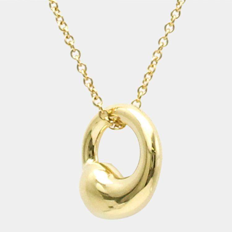Pre Owned Tiffany & Co. Eternal Circle 18K Yellow Gold Necklace
