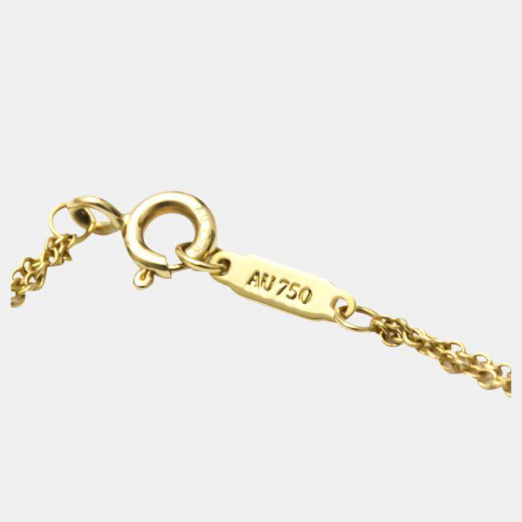 Pre Owned Tiffany & Co. Infinity 18K Yellow Gold Necklace