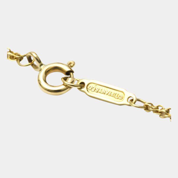 Pre Owned Tiffany & Co. Infinity 18K Yellow Gold Necklace