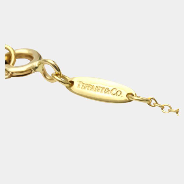 Pre Owned Tiffany & Co. Infinity Cross 18K Yellow Gold Necklace