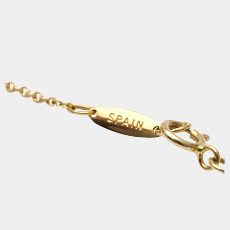 Pre Owned Tiffany & Co. Else Peretti Diamond By The Yard 18K Rose Gold Diamond Necklace 