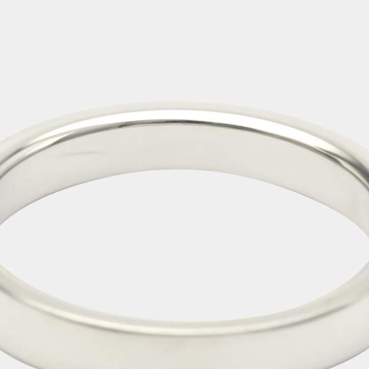 Pre Owned Tiffany & Co. Flat Band Platinum Ring EU 52