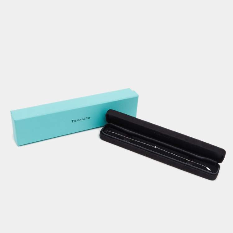 Pre Owned Tiffany & Co. Elsa Peretti Diamond By The Yard Diamond Platinum Link Bracelet