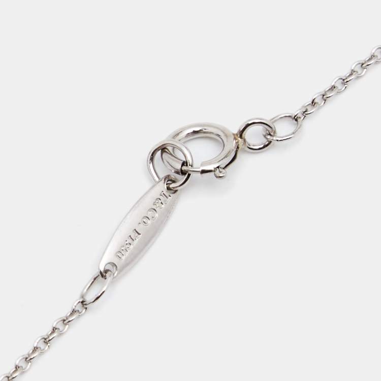 Pre Owned Tiffany & Co. Elsa Peretti Diamond By The Yard Diamond Platinum Link Bracelet