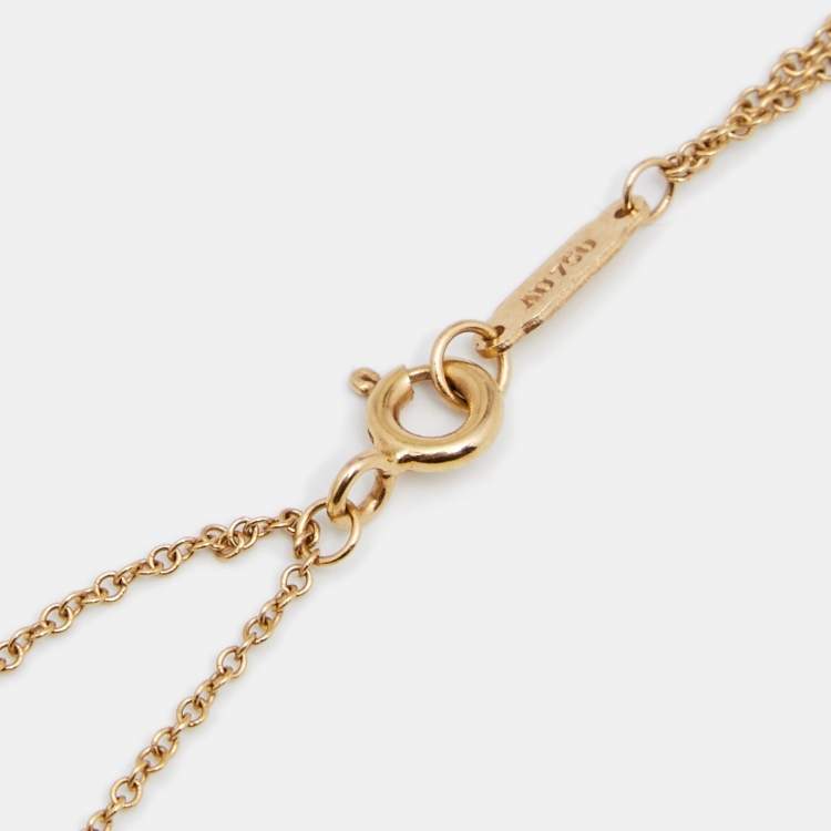Pre Owned Tiffany & Co. Infinity 18K Yellow Gold Necklace