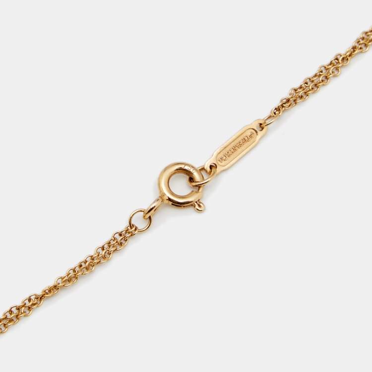 Pre Owned Tiffany & Co. Infinity 18K Yellow Gold Necklace