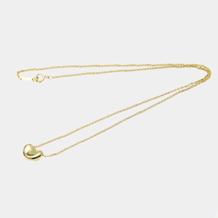 Tiffany & Co. Elsa Peretti Bean 18K Yellow Gold Necklace Tiffany