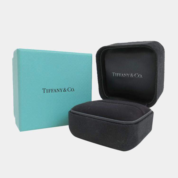 Pre Owned Tiffany & Co. T Wire 18K Rose Gold Ring EU 49