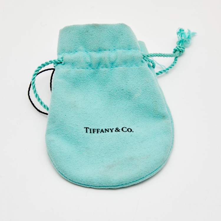 Pre Owned Tiffany & Co. Atlas Pierced Diamond 18K White Gold Bracelet