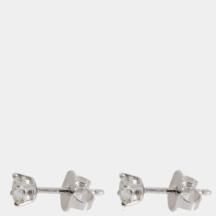 Pre Owned Tiffany & Co. Diamond Stud Earring in 950 Platinum 0.31 CTW