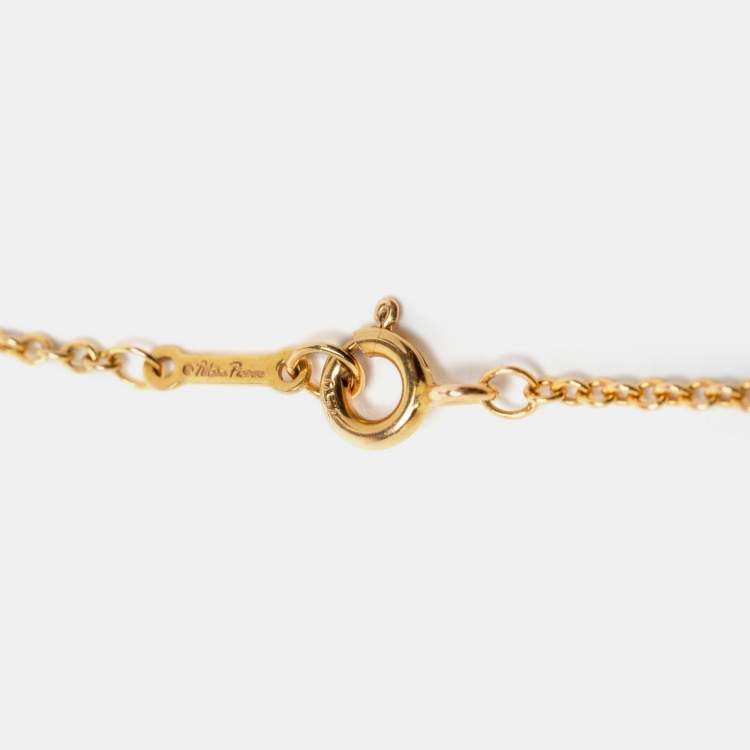 Pre Owned Tiffany & Co. Paloma Picasso Olive Leaf Vine 18k Yellow Gold Bracelet