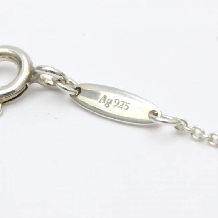 مملوكة مسبقًا Tiffany & Co. Elsa Peretti Open Heart 18K Rose Gold Sterling Silver Necklace