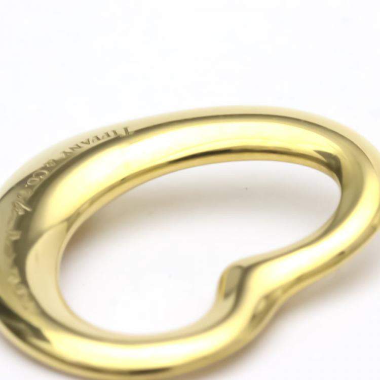 Pre Owned Tiffany & Co. Elsa Peretti Open Heart 18K Yellow Gold Charms and Pendant