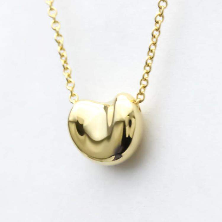 Pre Owned Tiffany & Co. Bean 18K Yellow Gold Necklace 