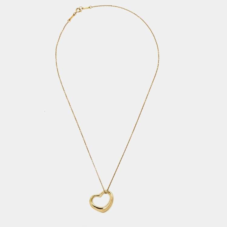Tiffany & Co Open Heart rubis 18K necklace – Luxe & Em