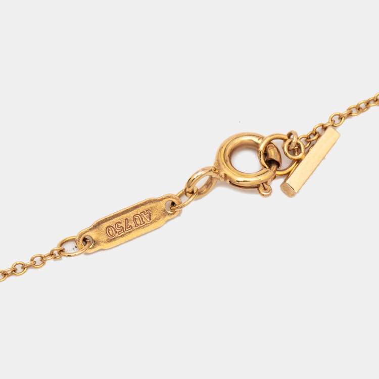 Pre Owned Tiffany & Co. Tiffany T Smile 18k Rose Gold Chain Necklace