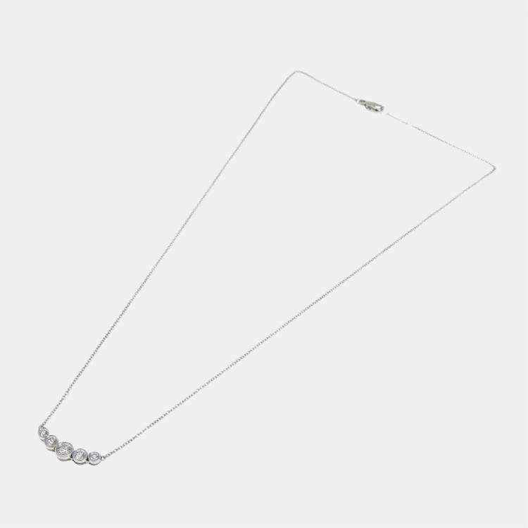 Pre Owned Tiffany & Co. Jazz Platinum Diamond Necklace