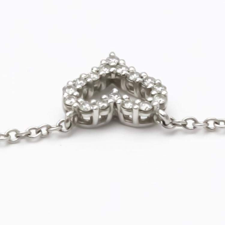 Pre Owned Tiffany & Co. Sentimental Heart Platinum Diamond Necklace