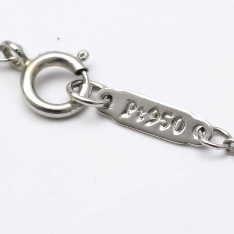 Pre Owned Tiffany & Co. Sentimental Heart Platinum Diamond Necklace