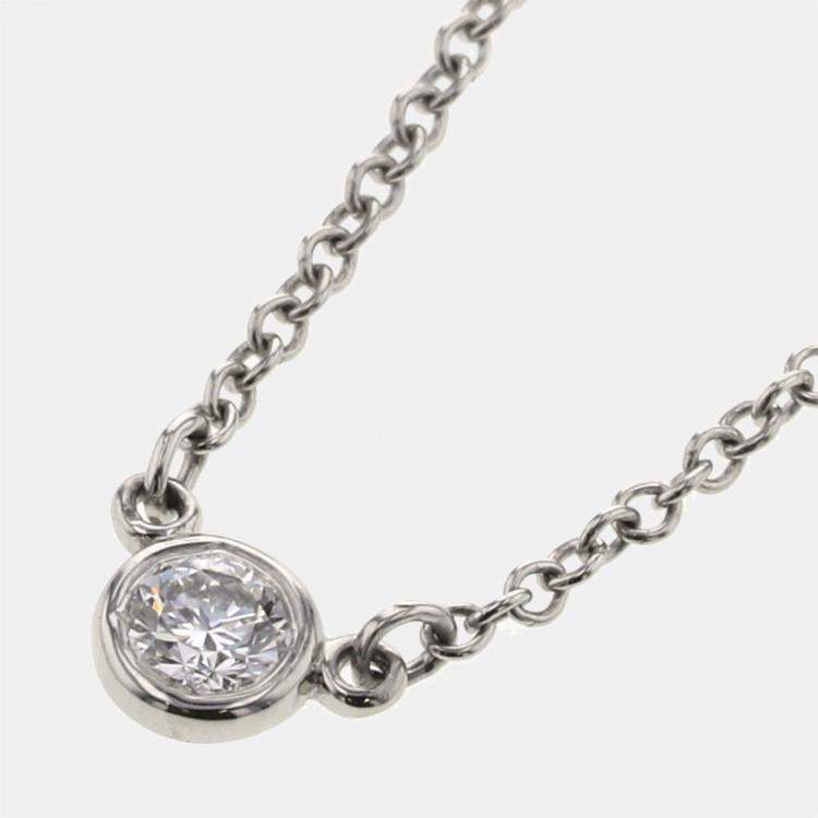 Pre Owned Tiffany & Co. Diamonds by the Yard Elsa Peretti Platinum Diamond Necklace