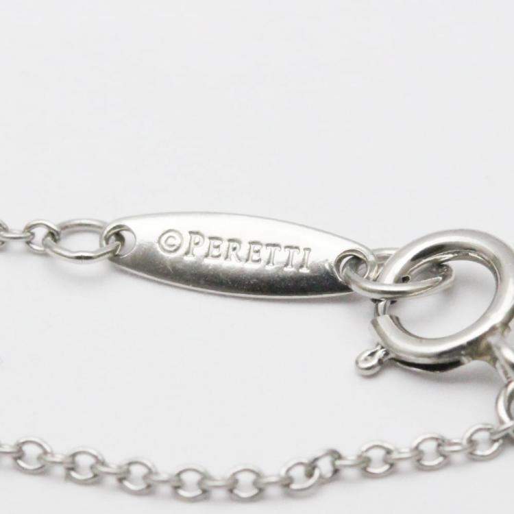 Pre Owned Tiffany & Co. Platinum and Diamonds By The Yard Charm Bracelet