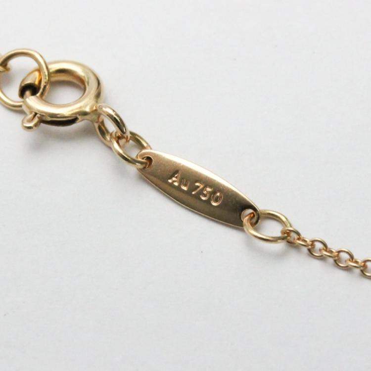 Pre Owned Tiffany & Co. Elsa Peretti Open Heart 18K Rose Gold Necklace