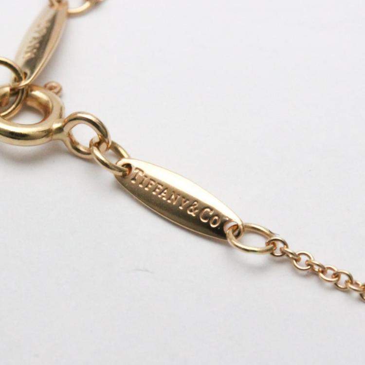 Pre Owned Tiffany & Co. Elsa Peretti Open Heart 18K Rose Gold Necklace
