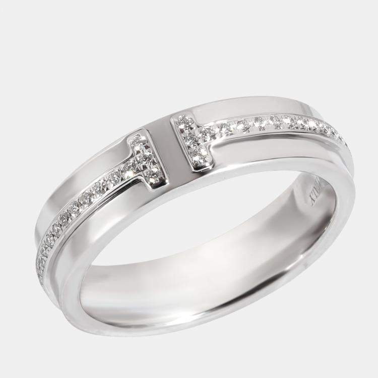 Tiffay Double T Ring Company With Diamond For Women 18k Gold Plated S925  Sterling Silver Light Luxury, Versatile, And Stylish From Dhgatedongtian,  $82.31 | DHgate.Com