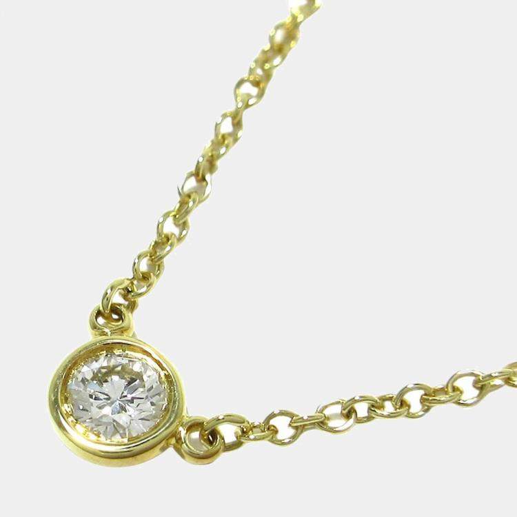Tiffany & Co. Diamonds By The Yard 18K Yellow Gold Diamond Necklace