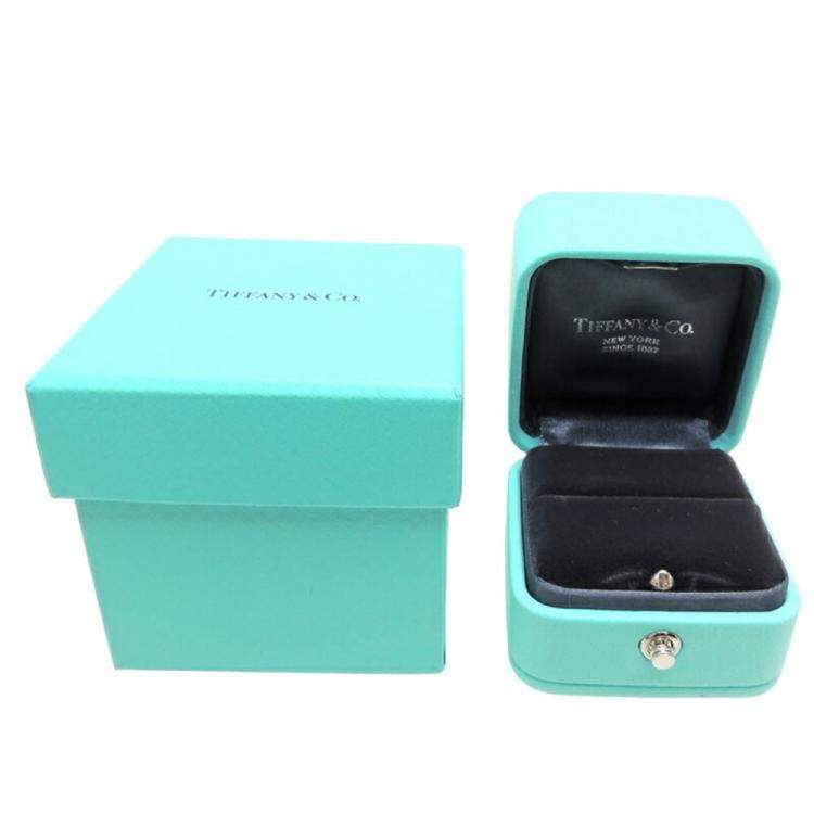 Pre Owned Tiffany & Co. Tiffany Setting Platinum Diamond Ring EU 45