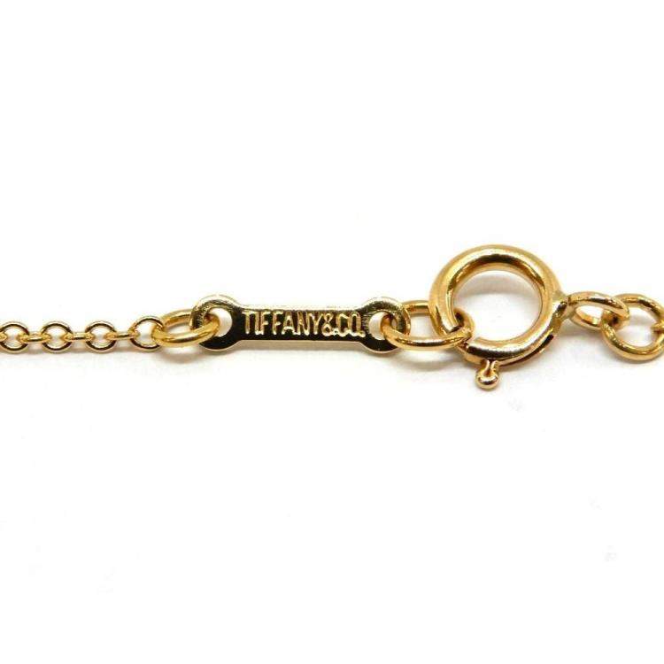 Pre Owned Tiffany & Co. Bean 18K Yellow Gold Necklace 