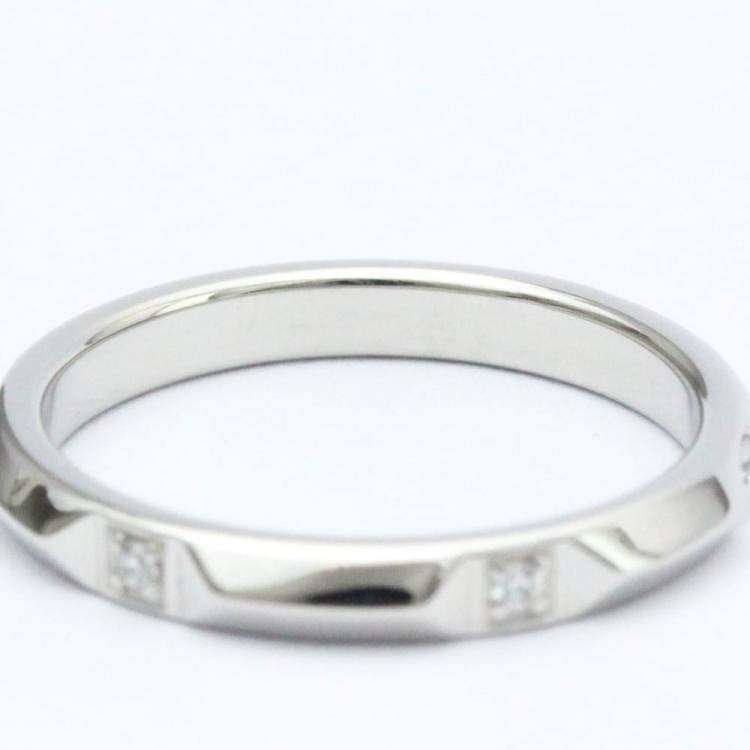 Pre Owned Tiffany & Co. Tiffany True Platinum Diamond Ring EU 54.5