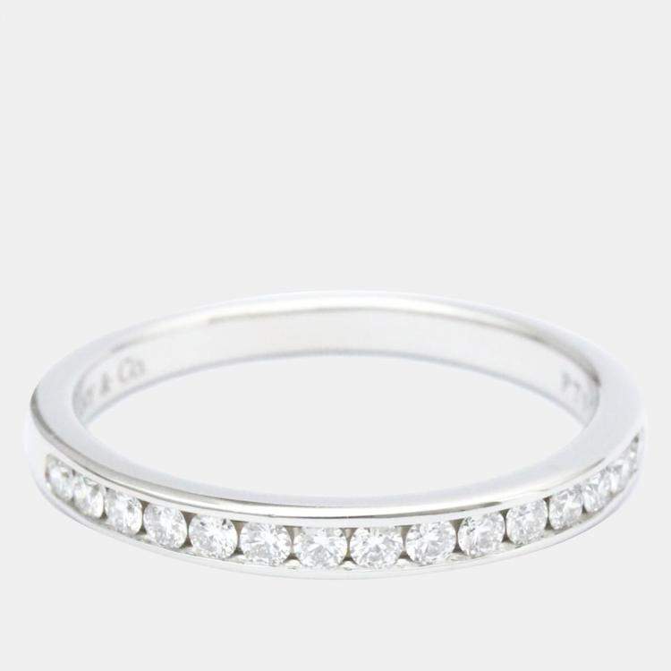 Tiffany & Co. Tiffany Setting Platinum Diamond Ring EU 53 Tiffany & Co ...