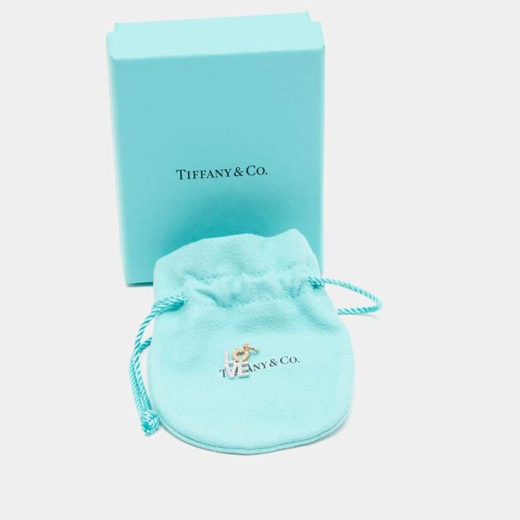 Pre Owned Tiffany & Co. Love Diamonds 18k Two Tone Gold Pendant