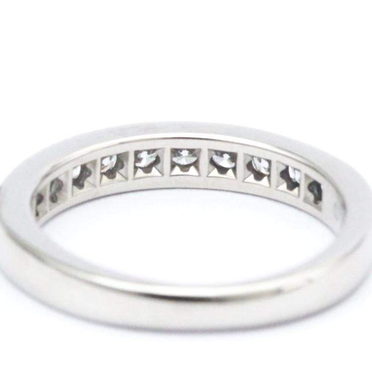 Pre Owned Tiffany & Co. Tiffany Setting Platinum Diamond Ring EU 48