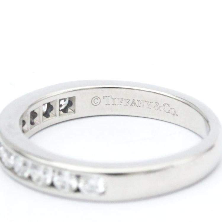 Pre Owned Tiffany & Co. Tiffany Setting Platinum Diamond Ring EU 48