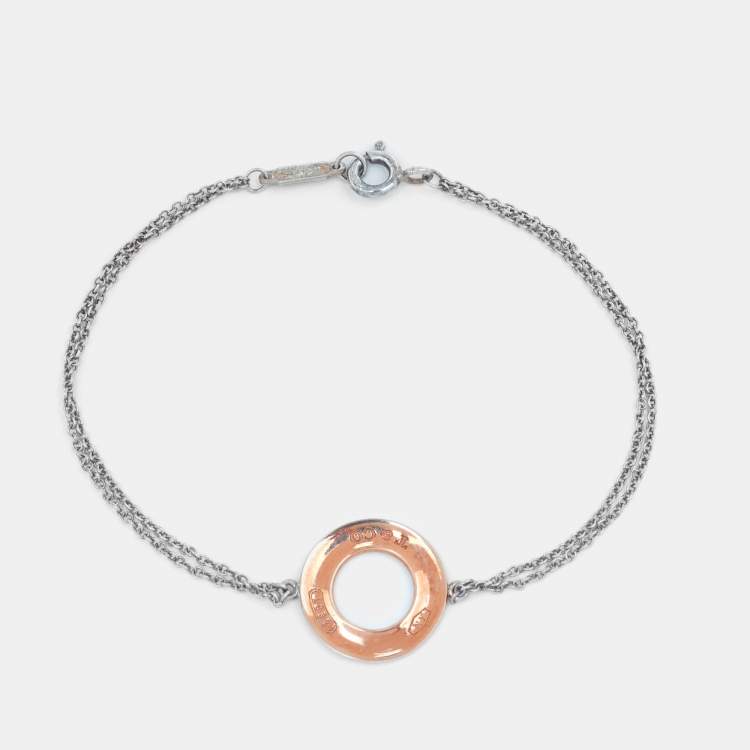 Pre Owned Tiffany & Co. Rubedo Circle Sterling Silver Bracelet