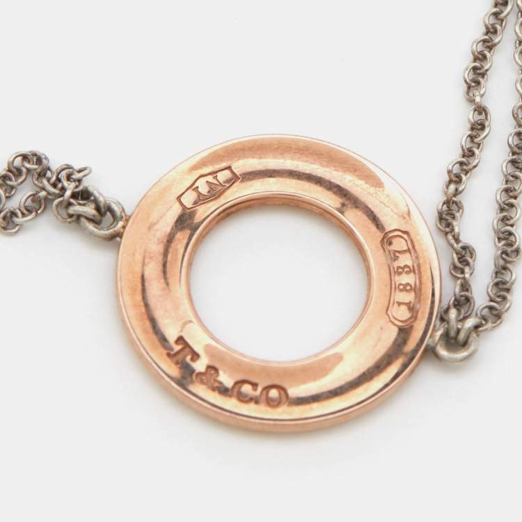 Pre Owned Tiffany & Co. Rubedo Circle Sterling Silver Bracelet