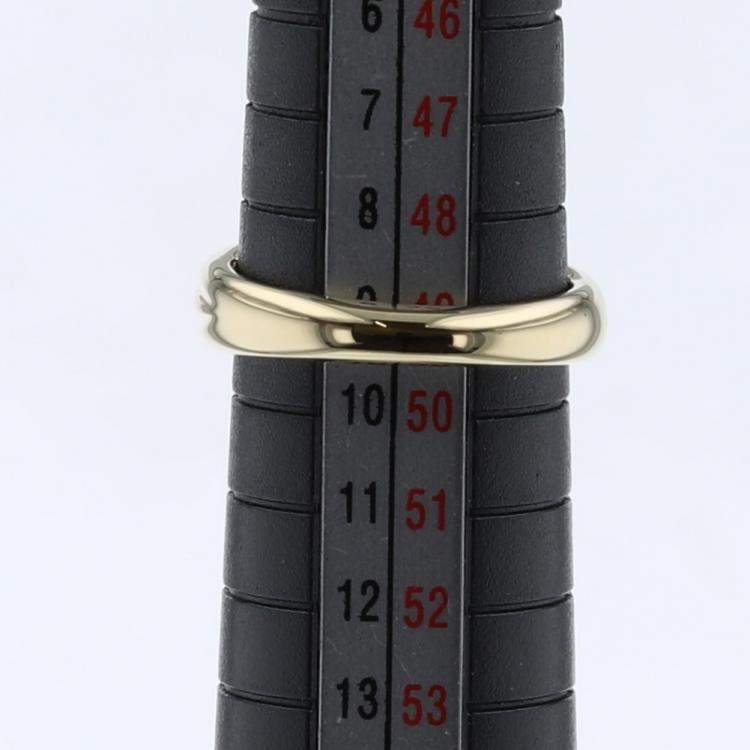 Pre Owned Tiffany & Co. Vintage Signature X 18K Yellow Gold Diamond Ring EU 49