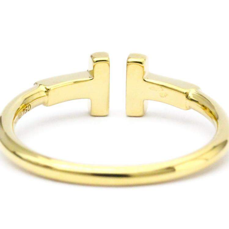 Pre Owned Tiffany & Co. Twire 18K Yellow Gold Ring EU 54.5