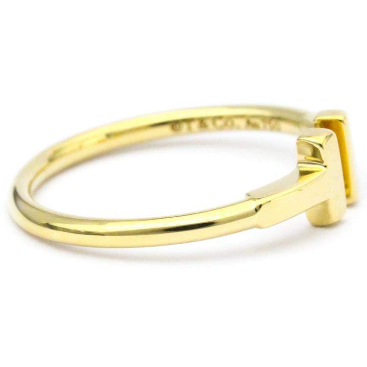 Pre Owned Tiffany & Co. Twire 18K Yellow Gold Ring EU 54.5